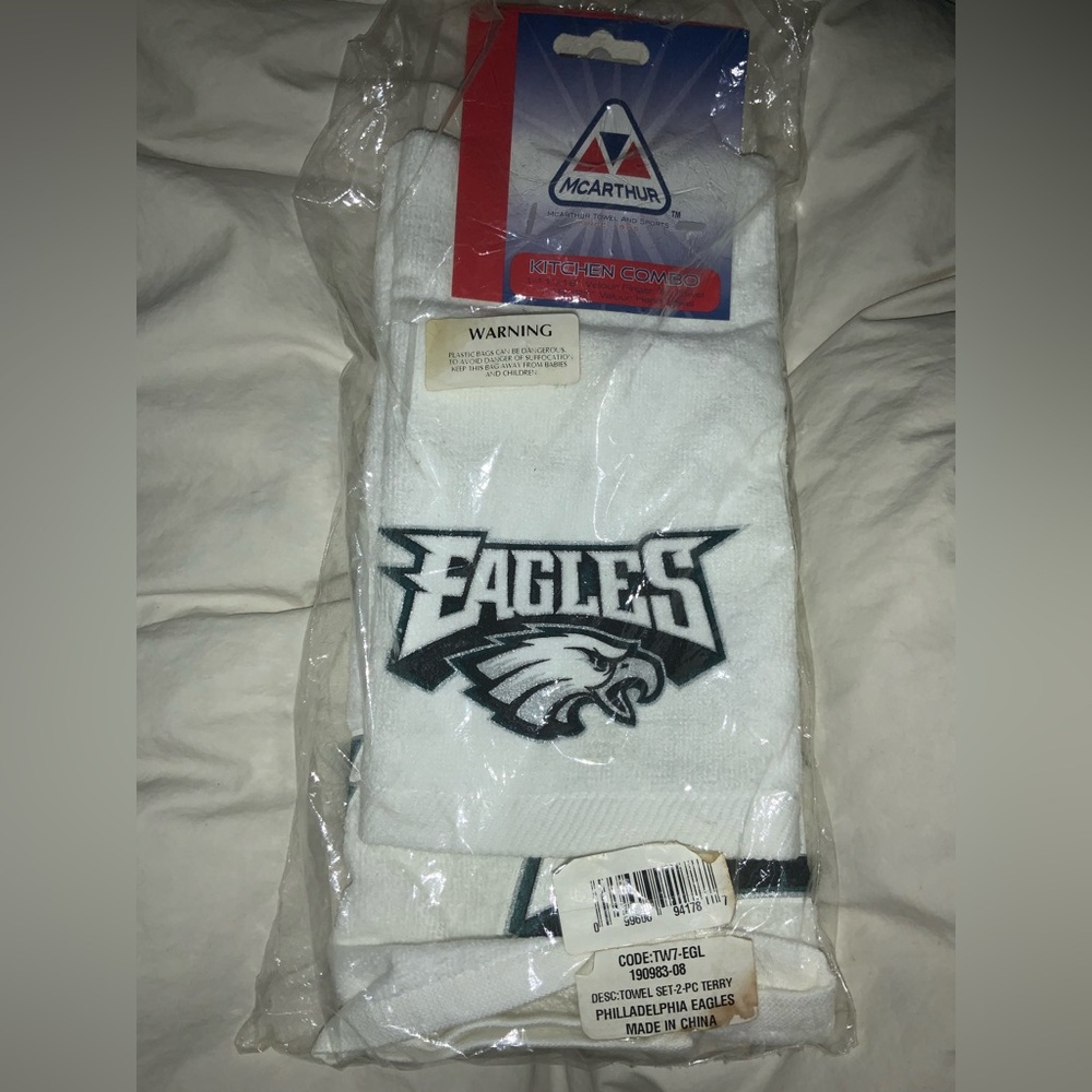McArthur Towel & Sports Kitchen Combo Philadelphia Eagles Terry Collectible New